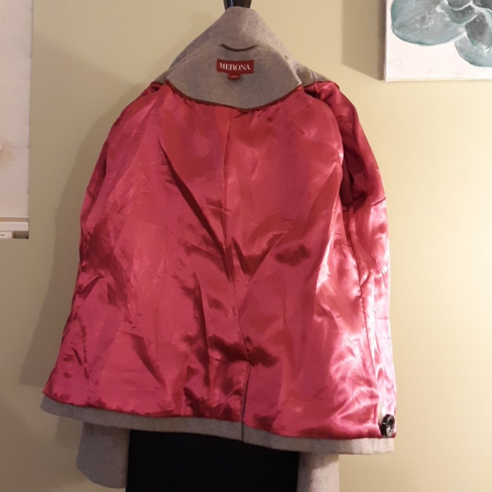 Grey Wool Double Breasted Jacket - image 4